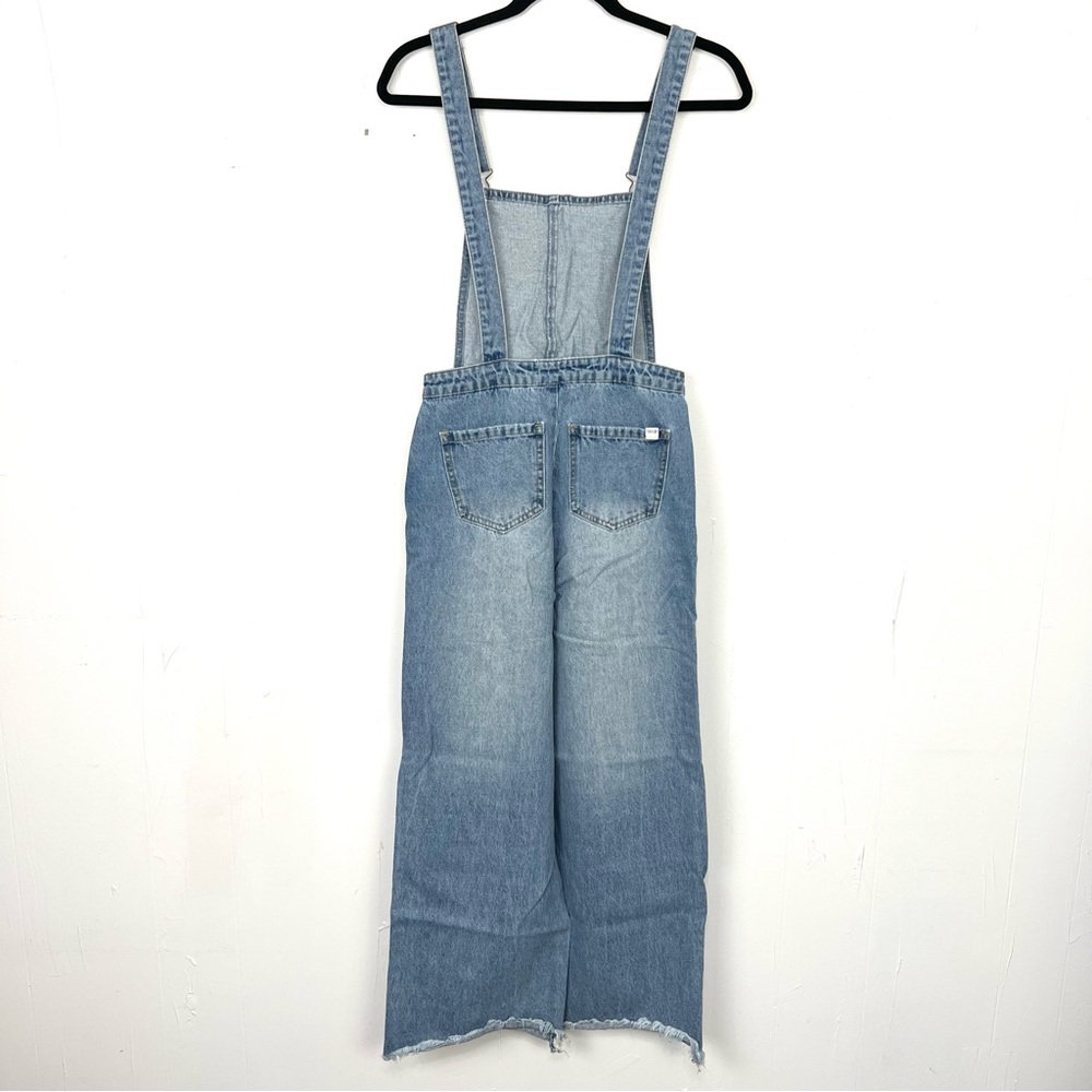 Sisstr Evolution Denim Overalls Cropped Wide Leg Jeans Light‎ Wash XS - Picture 5 of 7